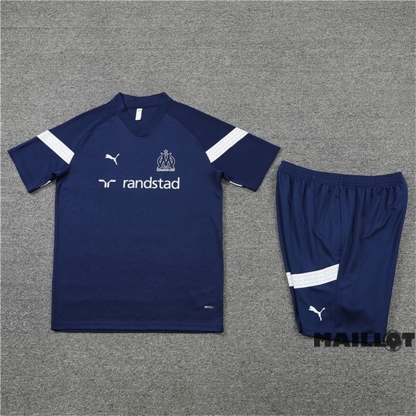 Foot Maillot Pas Cher Entrainement Ensemble Complet Marsella 2022 2023 Bleu Blanc