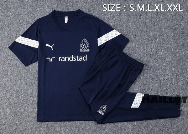 Foot Maillot Pas Cher Entrainement Ensemble Complet Marsella 2022 2023 Bleu I Blanc