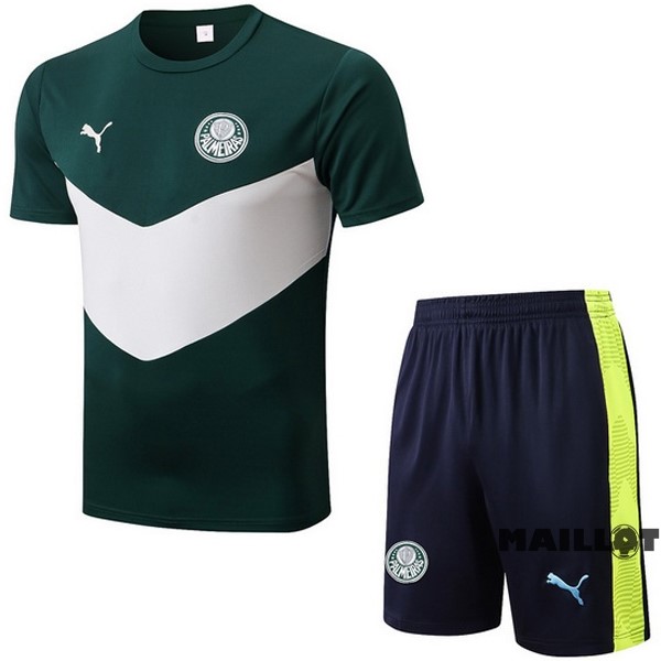 Foot Maillot Pas Cher Entrainement Ensemble Complet Palmeiras 2022 2023 Vert Blanc