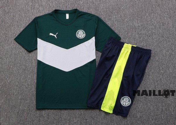 Foot Maillot Pas Cher Entrainement Ensemble Complet Palmeiras 2022 2023 Vert Blanc
