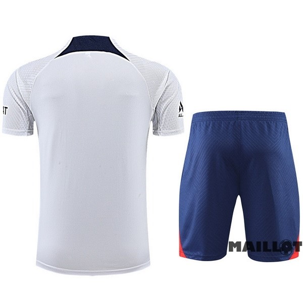 Foot Maillot Pas Cher Entrainement Ensemble Complet Paris Saint Germain 2022 2023 Blanc II Bleu