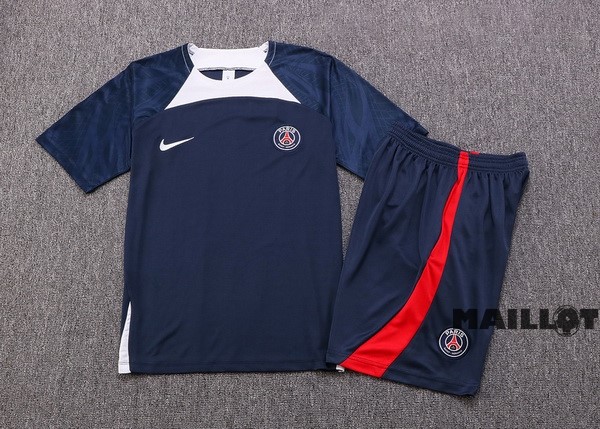 Foot Maillot Pas Cher Entrainement Ensemble Complet Paris Saint Germain 2022 2023 Bleu Blanc