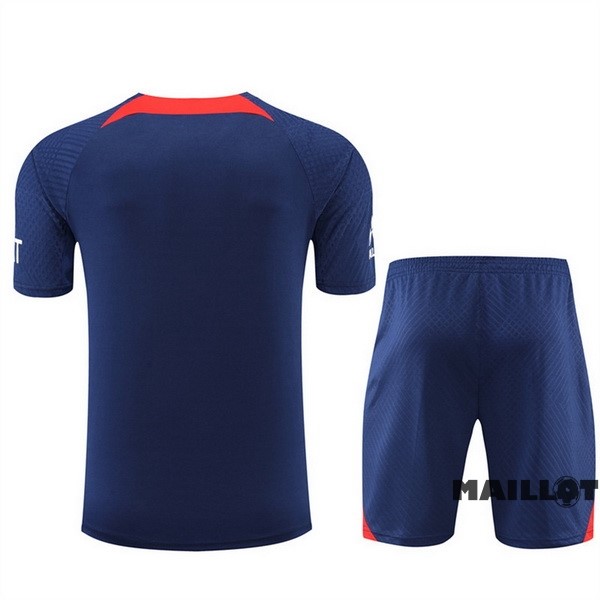 Foot Maillot Pas Cher Entrainement Ensemble Complet Paris Saint Germain 2022 2023 Bleu Rouge
