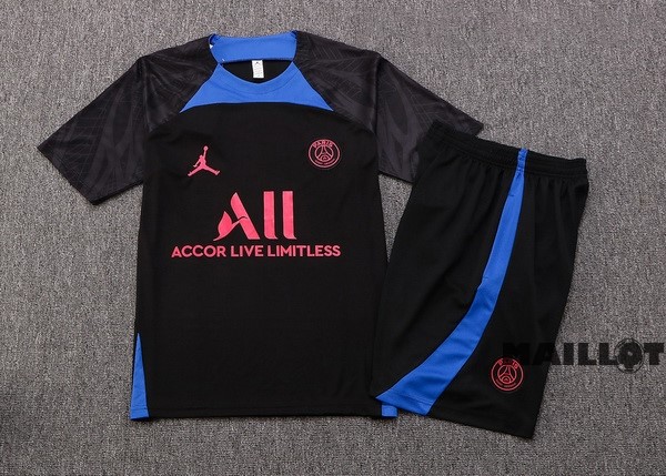Foot Maillot Pas Cher Entrainement Ensemble Complet Paris Saint Germain 2022 2023 Noir