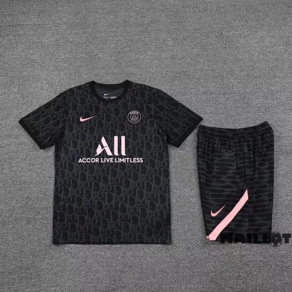 Foot Maillot Pas Cher Entrainement Ensemble Complet Paris Saint Germain 2022 2023 Noir