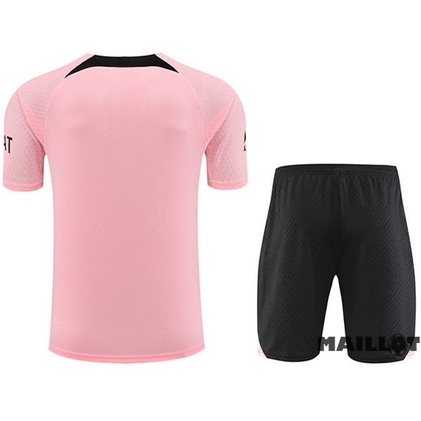 Foot Maillot Pas Cher Entrainement Ensemble Complet Paris Saint Germain 2022 2023 Rose Noir
