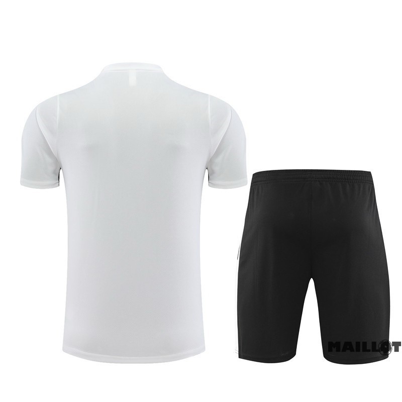Foot Maillot Pas Cher Entrainement Ensemble Complet Paris Saint Germain 2023 2024 Blanc Noir