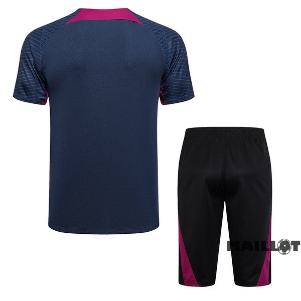 Foot Maillot Pas Cher Entrainement Ensemble Complet Paris Saint Germain 2023 2024 Bleu Marine Noir