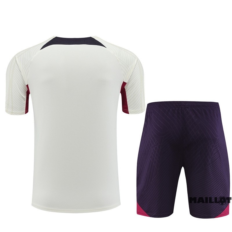 Foot Maillot Pas Cher Entrainement Ensemble Complet Paris Saint Germain 2023 2024 Jaune Purpura