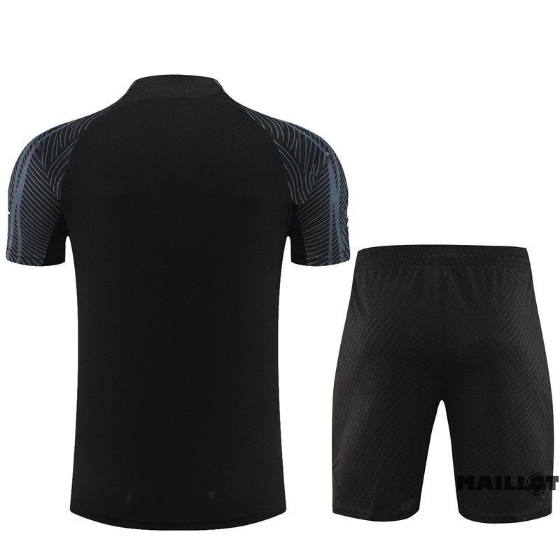 Foot Maillot Pas Cher Entrainement Ensemble Complet Paris Saint Germain 2023 2024 Noir