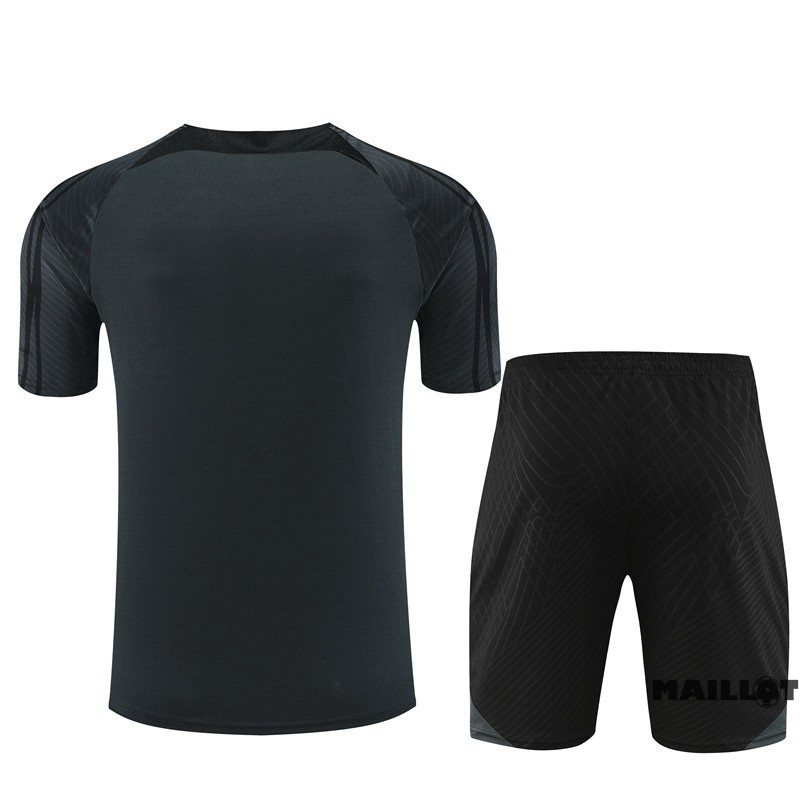 Foot Maillot Pas Cher Entrainement Ensemble Complet Paris Saint Germain 2023 2024 Noir