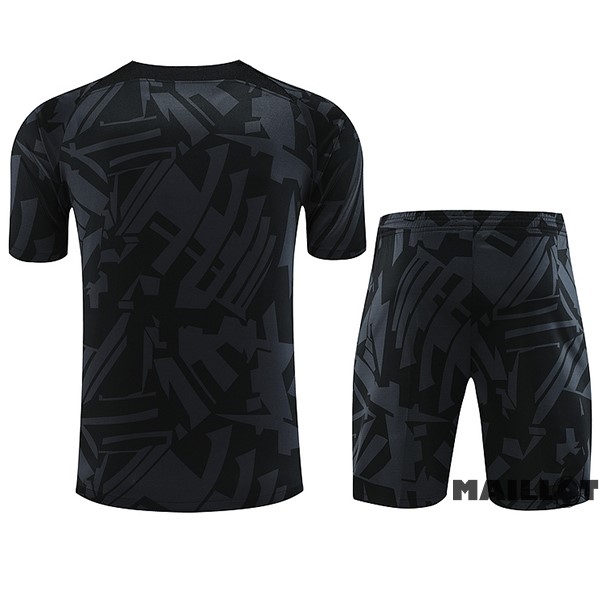 Foot Maillot Pas Cher Entrainement Ensemble Complet Paris Saint Germain 2023 2024 Noir I Gris