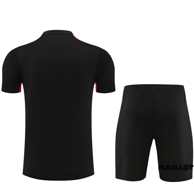 Foot Maillot Pas Cher Entrainement Ensemble Complet Paris Saint Germain 2023 2024 Noir Rouge