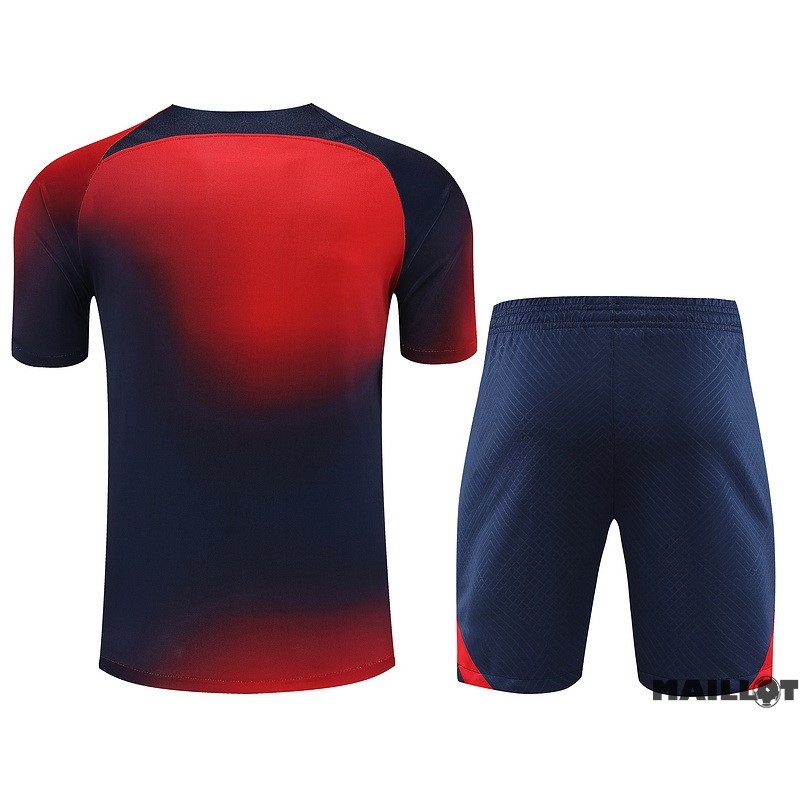 Foot Maillot Pas Cher Entrainement Ensemble Complet Paris Saint Germain 2023 2024 Rouge Bleu
