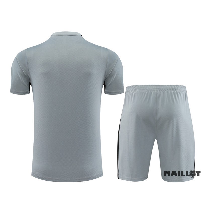 Foot Maillot Pas Cher Entrainement Ensemble Complet Paris Saint Germain Enfant 2023 2024 Gris I Noir