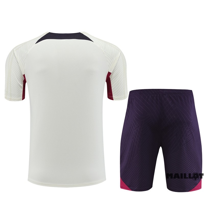 Foot Maillot Pas Cher Entrainement Ensemble Complet Paris Saint Germain Enfant 2023 2024 Jaune Purpura