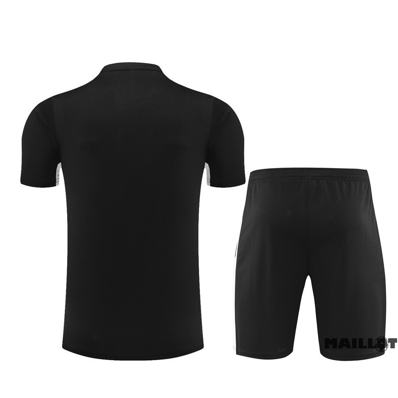 Foot Maillot Pas Cher Entrainement Ensemble Complet Paris Saint Germain Enfant 2023 2024 Noir Blanc