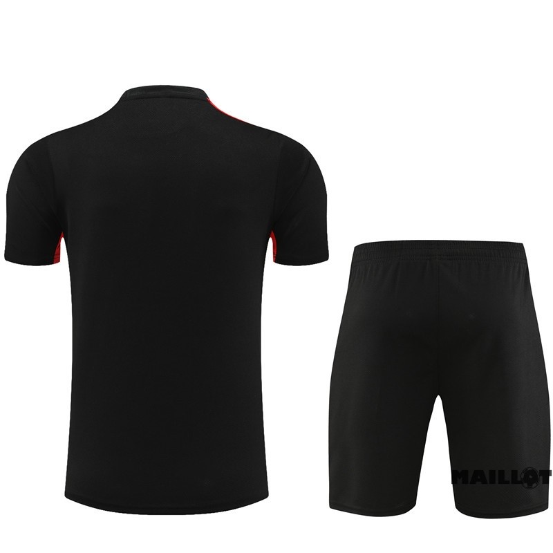 Foot Maillot Pas Cher Entrainement Ensemble Complet Paris Saint Germain Enfant 2023 2024 Noir Rouge