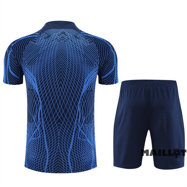 Foot Maillot Pas Cher Entrainement Ensemble Complet Pays Bas 2023 Bleu Marine