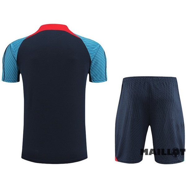 Foot Maillot Pas Cher Entrainement Ensemble Complet Portugal 2022 Bleu I Rouge