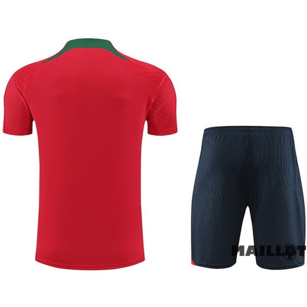 Foot Maillot Pas Cher Entrainement Ensemble Complet Portugal 2022 Rouge II Vert