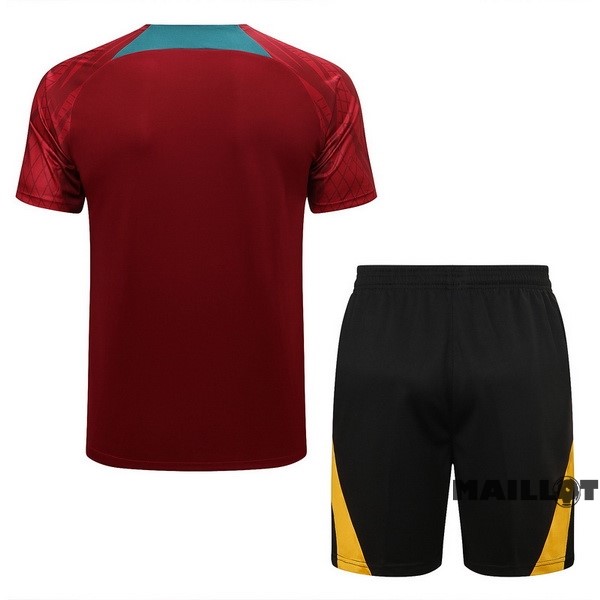 Foot Maillot Pas Cher Entrainement Ensemble Complet Portugal 2022 Rouge I Vert Noir