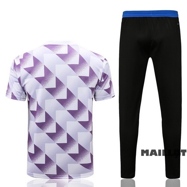 Foot Maillot Pas Cher Entrainement Ensemble Complet Real Madrid 2022 2023 Blanc Purpura Noir