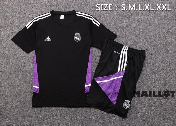 Foot Maillot Pas Cher Entrainement Ensemble Complet Real Madrid 2022 2023 Noir