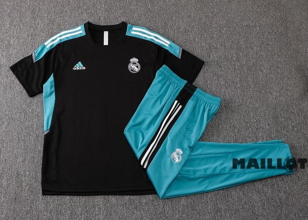 Foot Maillot Pas Cher Entrainement Ensemble Complet Real Madrid 2022 2023 Noir Vert