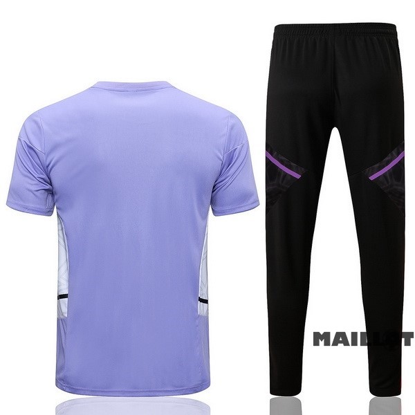 Foot Maillot Pas Cher Entrainement Ensemble Complet Real Madrid 2022 2023 Purpura Noir