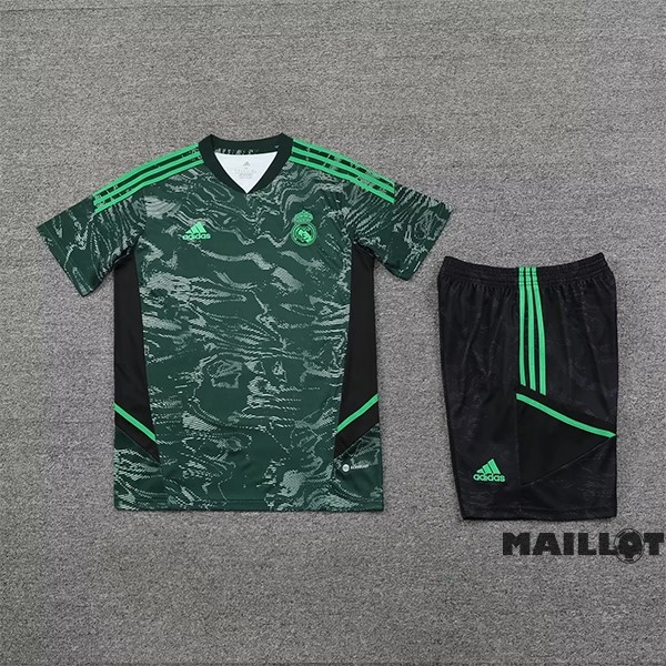 Foot Maillot Pas Cher Entrainement Ensemble Complet Real Madrid 2022 2023 Vert