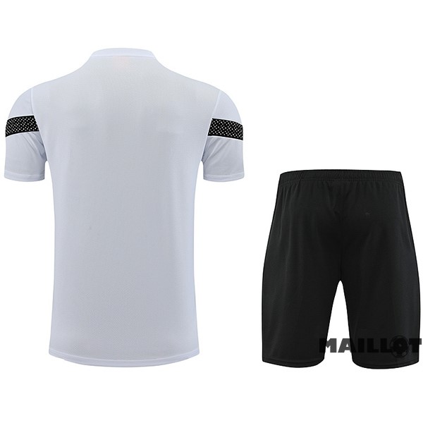 Foot Maillot Pas Cher Entrainement Ensemble Complet Sénégal 2023 Blanc Noir