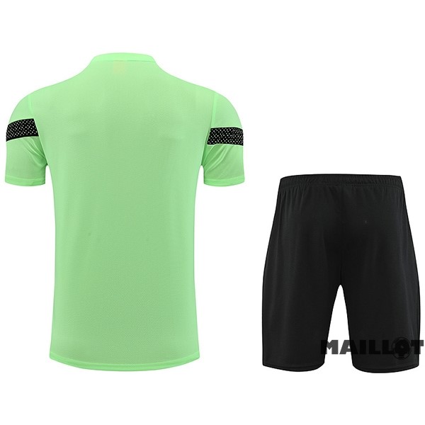 Foot Maillot Pas Cher Entrainement Ensemble Complet Sénégal 2023 Vert Noir