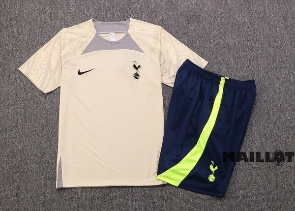 Foot Maillot Pas Cher Entrainement Ensemble Complet Tottenham Hotspur 2022 2023 Jaune I Noir