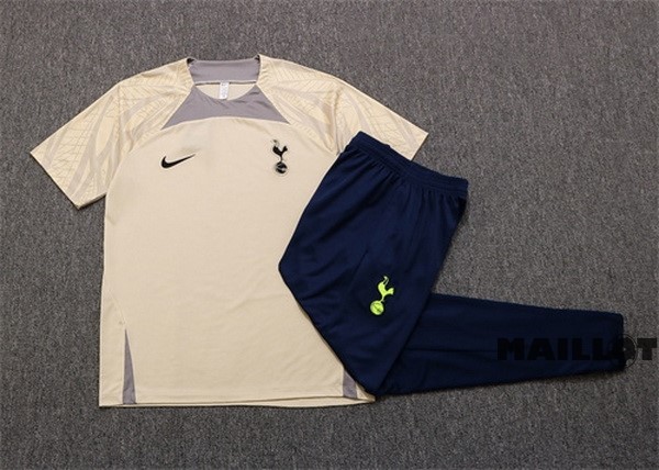 Foot Maillot Pas Cher Entrainement Ensemble Complet Tottenham Hotspur 2022 2023 Jaune Noir