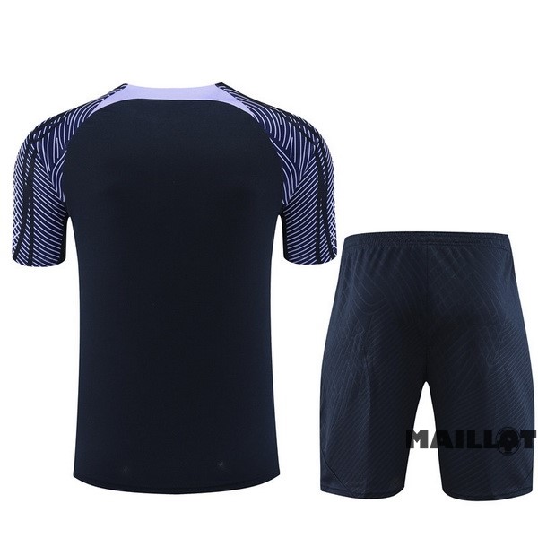 Foot Maillot Pas Cher Entrainement Ensemble Complet Tottenham Hotspur 2023 2024 Bleu Marine Purpura