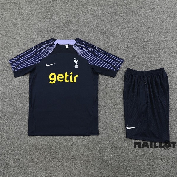 Foot Maillot Pas Cher Entrainement Ensemble Complet Tottenham Hotspur 2023 2024 Bleu Marine Purpura