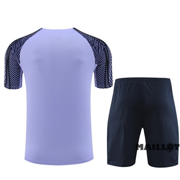 Foot Maillot Pas Cher Entrainement Ensemble Complet Tottenham Hotspur 2023 2024 Purpura Bleu