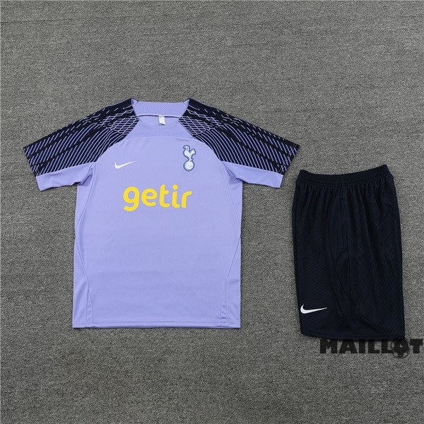 Foot Maillot Pas Cher Entrainement Ensemble Complet Tottenham Hotspur 2023 2024 Purpura Bleu