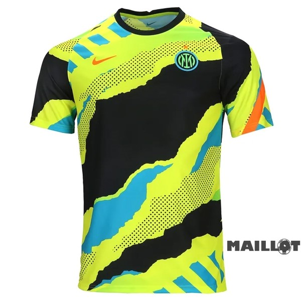Foot Maillot Pas Cher Entrainement Inter Milán 2022 2023 Jaune Noir