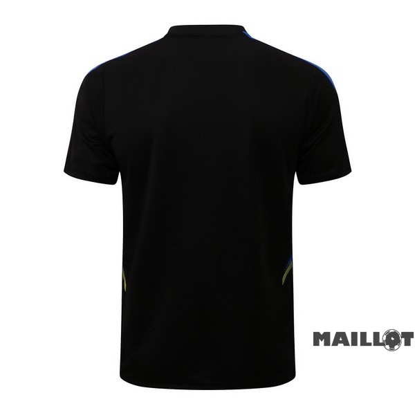 Foot Maillot Pas Cher Entrainement Manchester United 2022 2023 Noir Bleu Jaune