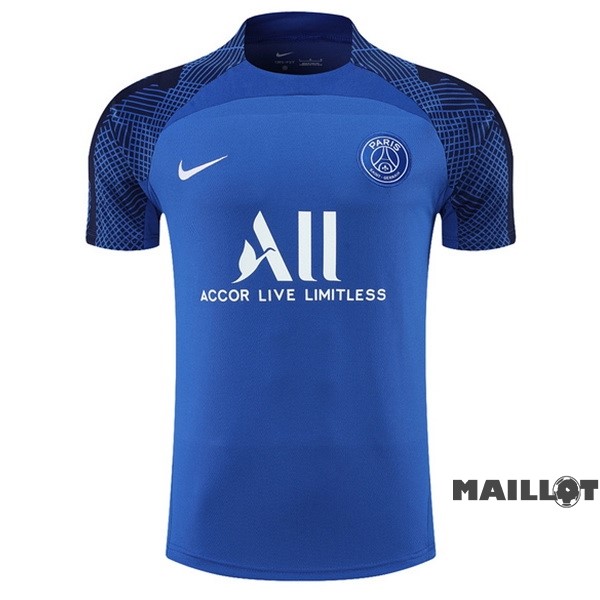 Foot Maillot Pas Cher Entrainement Paris Saint Germain 2022 2023 Bleu II Blanc