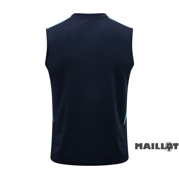 Foot Maillot Pas Cher Entrainement Sans Manches Arsenal 2022 2023 Bleu Vert