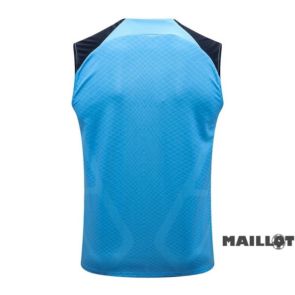 Foot Maillot Pas Cher Entrainement Sans Manches Atlético Madrid 2022 2023 Bleu