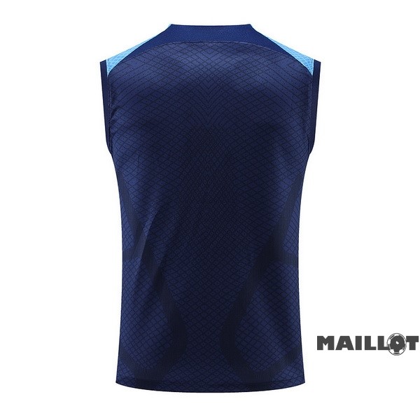 Foot Maillot Pas Cher Entrainement Sans Manches Atlético Madrid 2022 2023 Bleu
