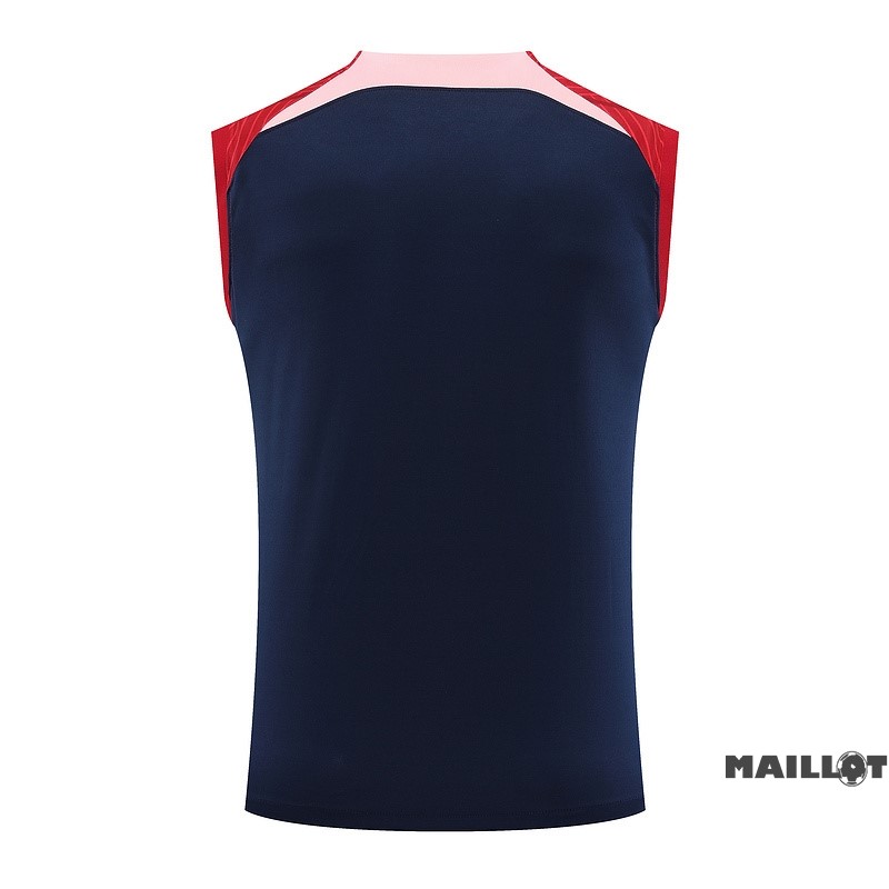 Foot Maillot Pas Cher Entrainement Sans Manches Atlético Madrid 2023 2024 Bleu Rouge
