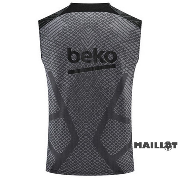 Foot Maillot Pas Cher Entrainement Sans Manches Barcelona 2022 2023 Gris Noir