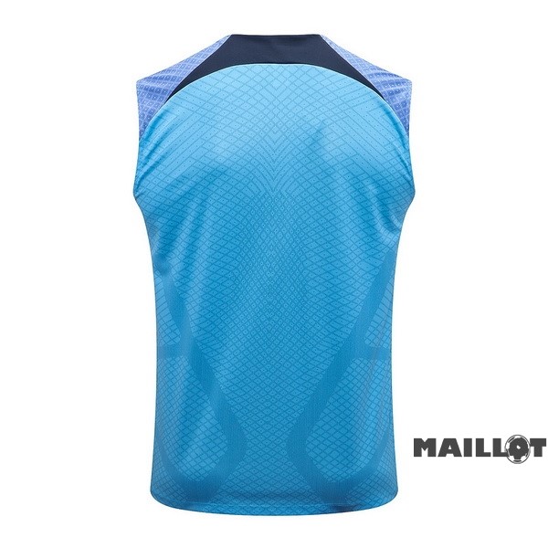 Foot Maillot Pas Cher Entrainement Sans Manches Barcelona 2022 2023 I Bleu