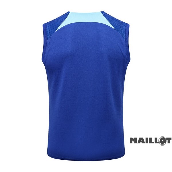 Foot Maillot Pas Cher Entrainement Sans Manches Chelsea 2022 2023 I Bleu