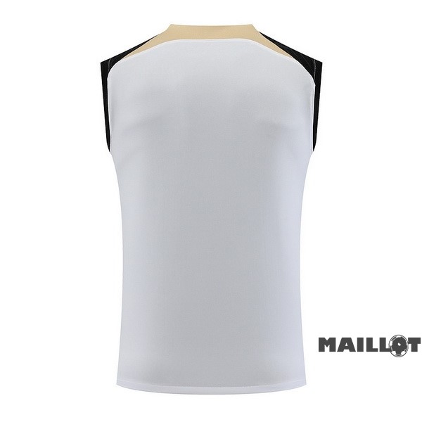Foot Maillot Pas Cher Entrainement Sans Manches Chelsea 2023 2024 Blanc I Noir